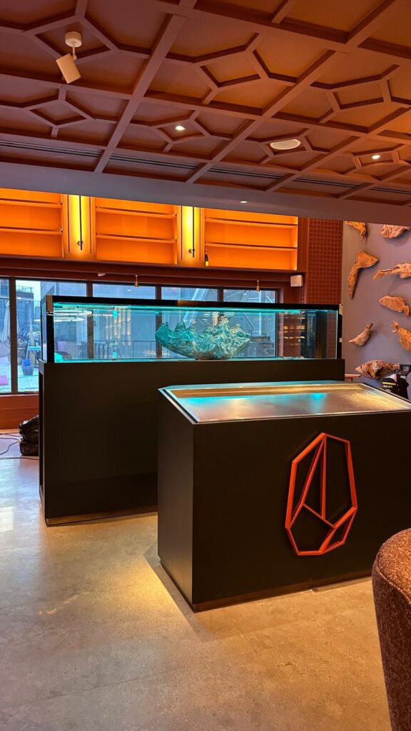 Pecera para restaurantes